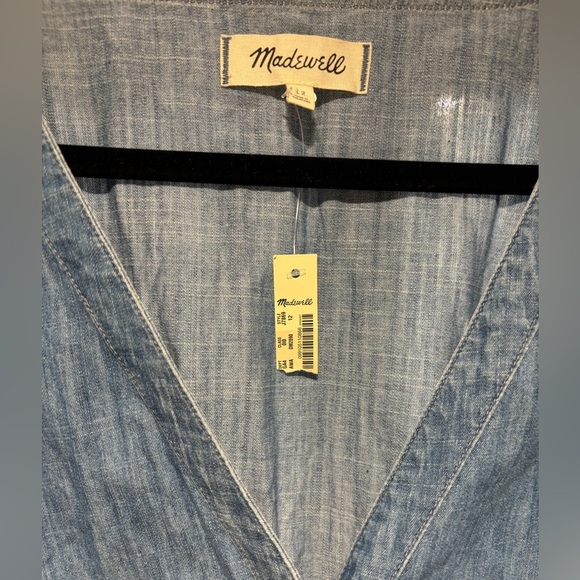 Madewell Blue Puff Sleeve Sundress - Picture 6 of 7